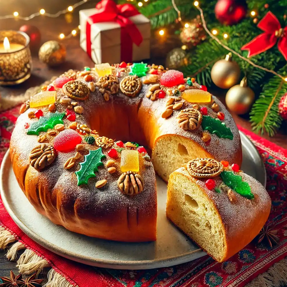 Portuguese Christmas Recipe: Bolo Rei (King Cake)