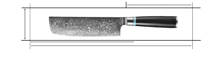 Premium VG10 Forged Damascus 7 Inch Nakiri Knife